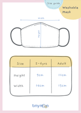 Flower Field Mask for Adults
