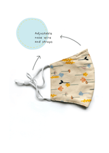 Wild Flowers Mask for Kids & Adults