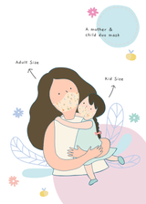 Wild Flowers Mask for Kids & Adults