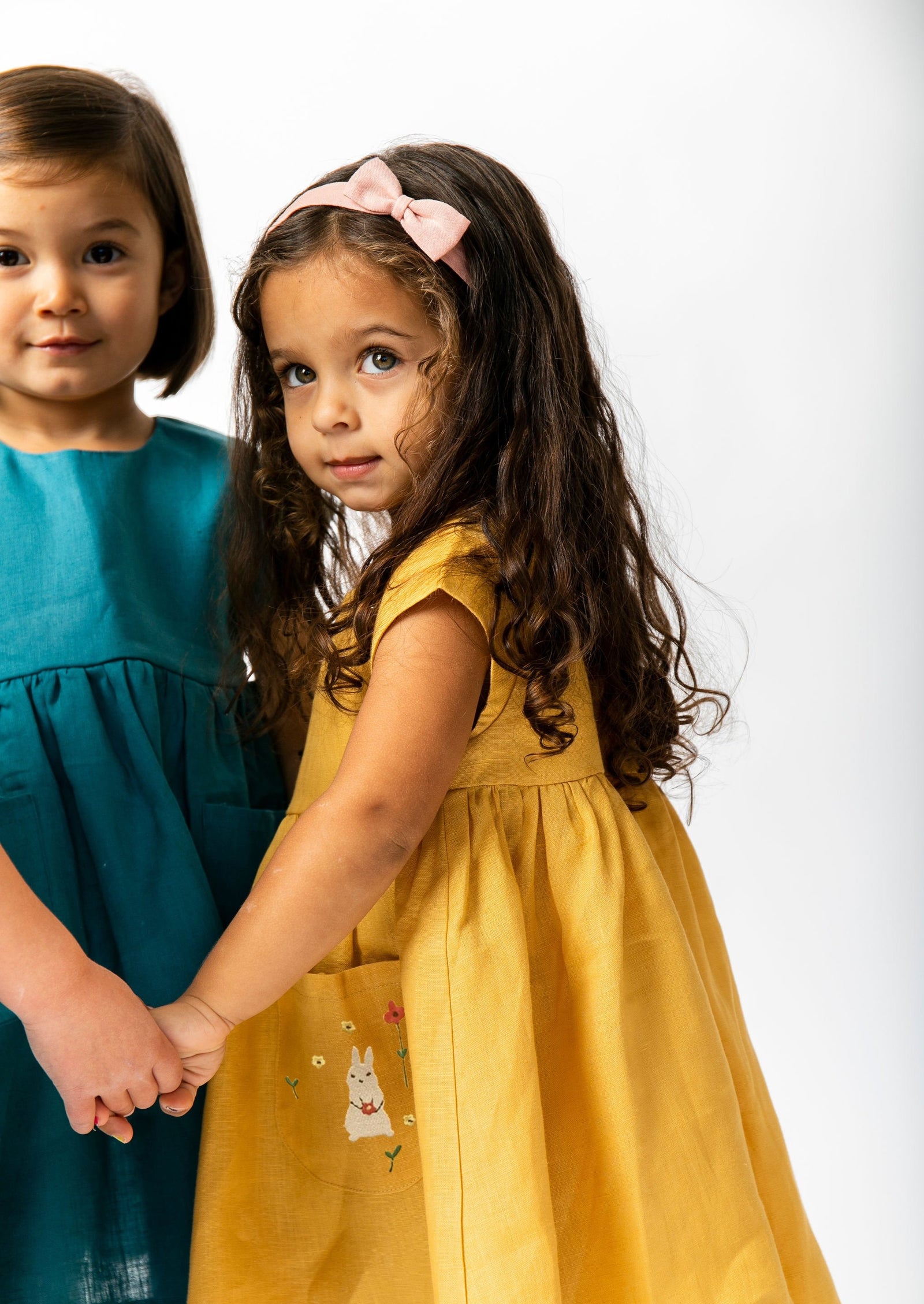 Lola Dress with Embroidery tinymoonkids Lola Dress with Embroidery tinymoonkids