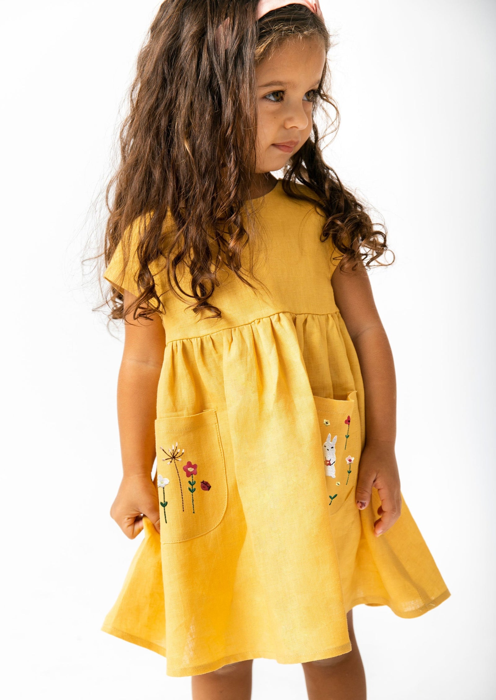Lola Dress with Embroidery  tinymoonkids